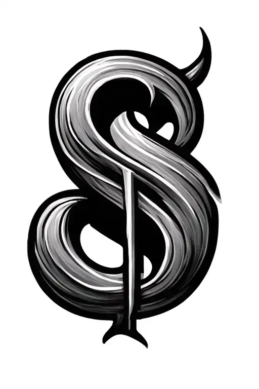 letter s calligraphy tattoo tattoo design idea