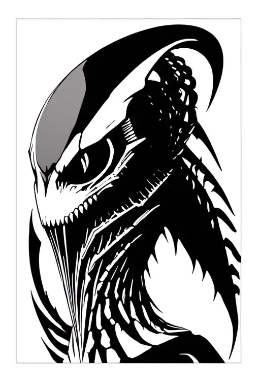 Xenomorph tattoo design idea