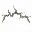 Filler Lightning Bolts tattoo design idea