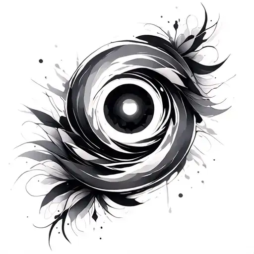 abstraction tattoo design idea