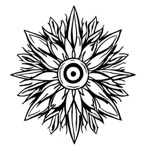 "Rylas" sunshine chakra symbols tattoo design idea