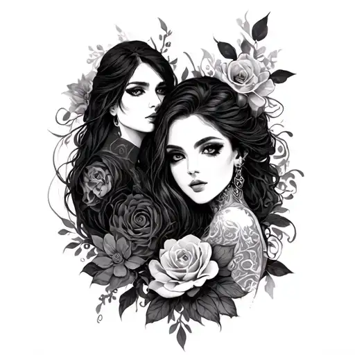 Dark Romance tattoo design idea