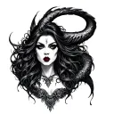 Evil Siren tattoo design idea