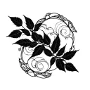 Cloud Japanese Leafs tattoo design idea