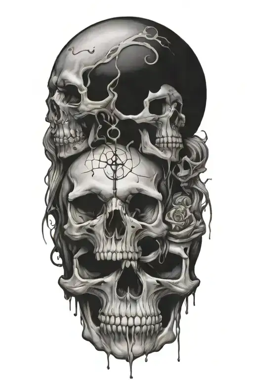 Everything That Rises Must Converge, omega point, momento mori tattoo design idea