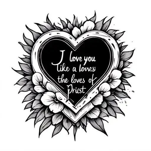 I love you like a penny loves the pocket of a priest tattoo design idea