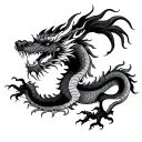 asian dragon tattoo design idea