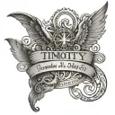 2 timothy 1:7 text tattoo design idea