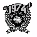 Greek Victory Wreath with the numbers 1974 on top and some victory symbols tattoo design idea