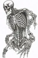 Full Body Skeleton tattoo design idea