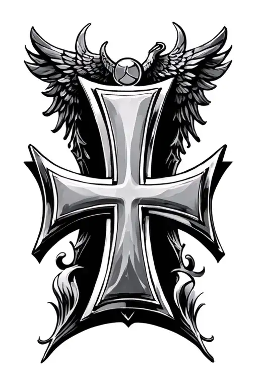 iron cross, german tattoo design idea