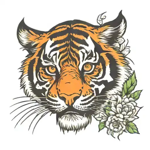 small tiger detroit tigers style tattoo tattoo design idea