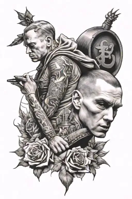 Eminem tattoo design idea