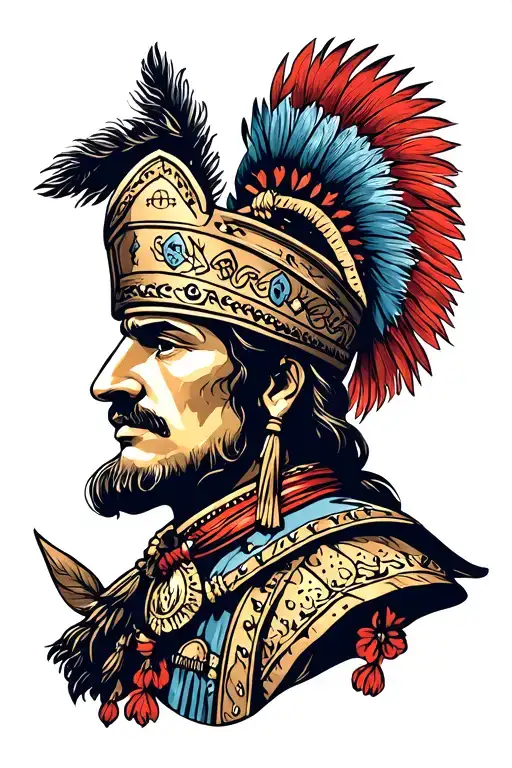 Conquistador tattoo design idea