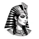 Cleopatra costume tattoo design idea