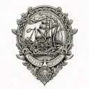 gadsden flag flintlock pistols tattoo design idea