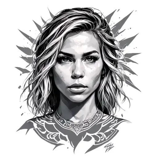 Rhea Ripley tattoo design idea