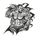 mma fighter tattoo design idea
