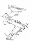 fighter jet spitfire tattoo design idea