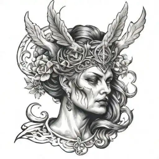 hecate tattoo design idea