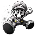 Mario Bros tattoo design idea