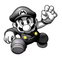 Mario Bros tattoo design idea