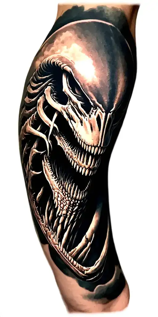 xenomorph tattoo design idea