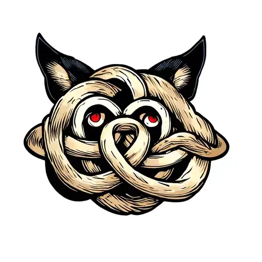 wu-Tang Clan Knot mixed with Chinese tattoo design idea