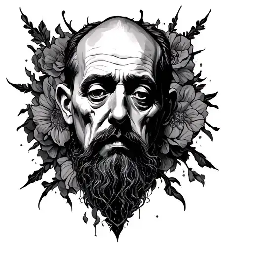 Father's mourning tattoo design idea