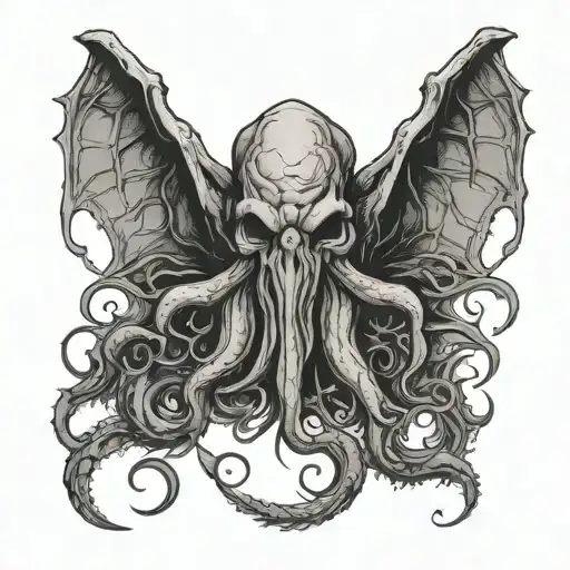 gothic cthulhu for forearm tattoo tattoo design idea