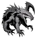 monster hunter monster tattoo design idea