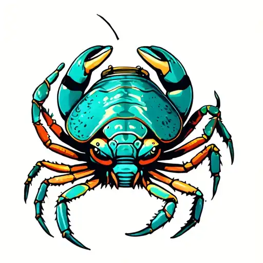 hermit crab with a zyn can for a shell tattoo design idea