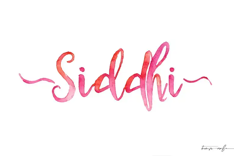 Siddhi name tattoo tattoo design idea