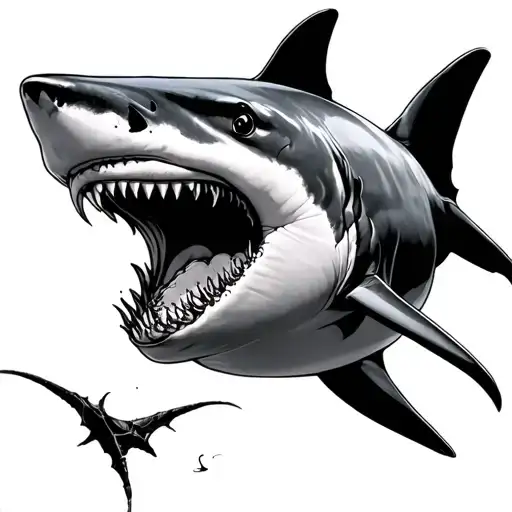 Shark tattoo design idea