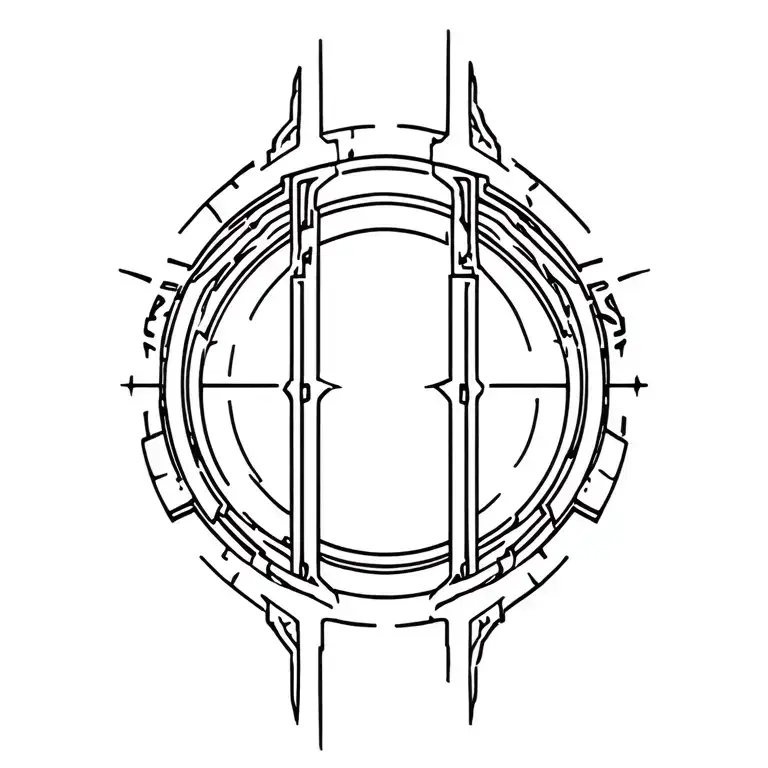 Stargate Atlantis Gate tattoo design idea