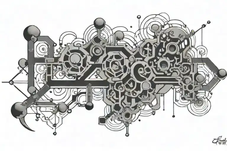 Chemical formula tattoo design idea