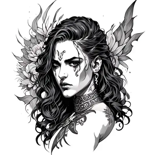 femdom slave male tattoo design idea