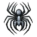 spider time piece tattoo design idea