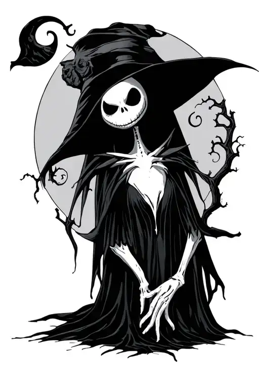 nightmare before Christmas tattoo design idea