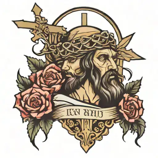 tomb of Jesus Christ tattoo design idea