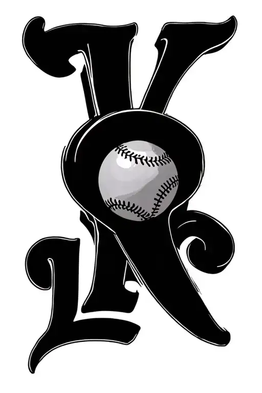 letters LLL meaning love like levi, small tattoo design, something baseball tattoo design idea