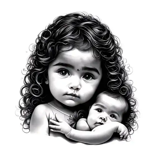 first born baby girl named giorgia tattoo design idea