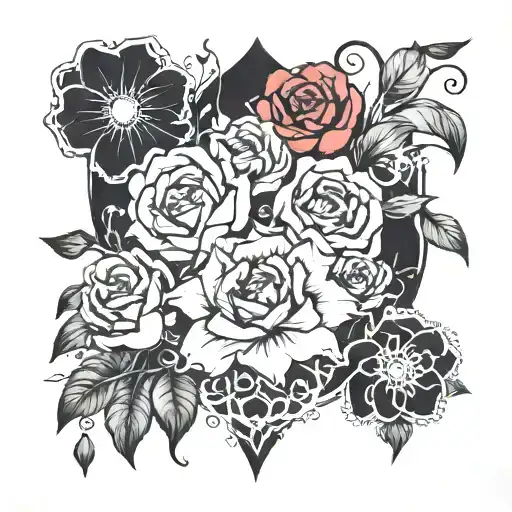 find someone who grows flowers in the darkest parts of you tattoo design idea