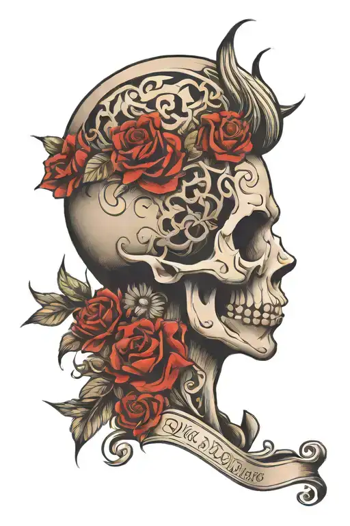 well done over well said everything's in your head tattoo design idea