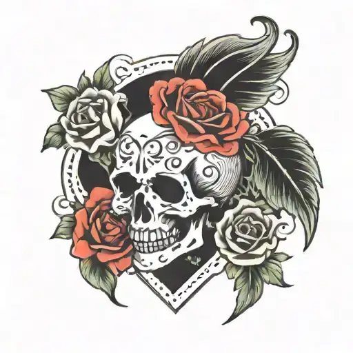 bone heal, chicks dig scars, glory is forever tattoo design idea