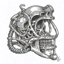 chastity cage tattoo design idea