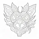 a paw print tattoo design idea