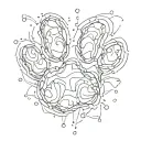 a paw print tattoo design idea