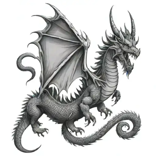 Dragon And Ox tattoo design idea