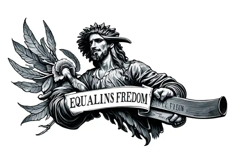 Discipline equals freedom tattoo design idea